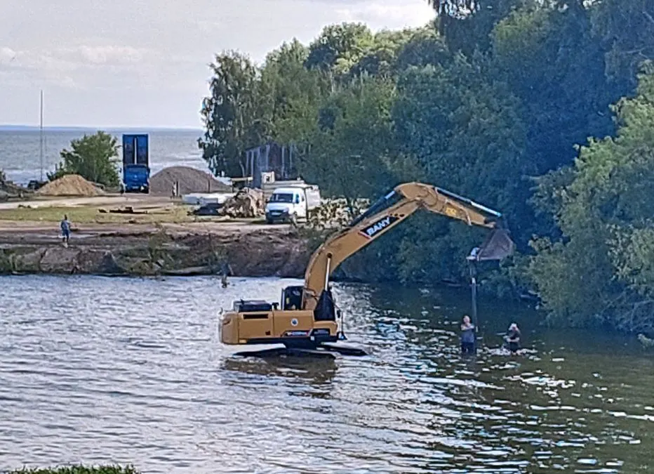 В Пучеже причал обретает новую жизнь прямо на воде