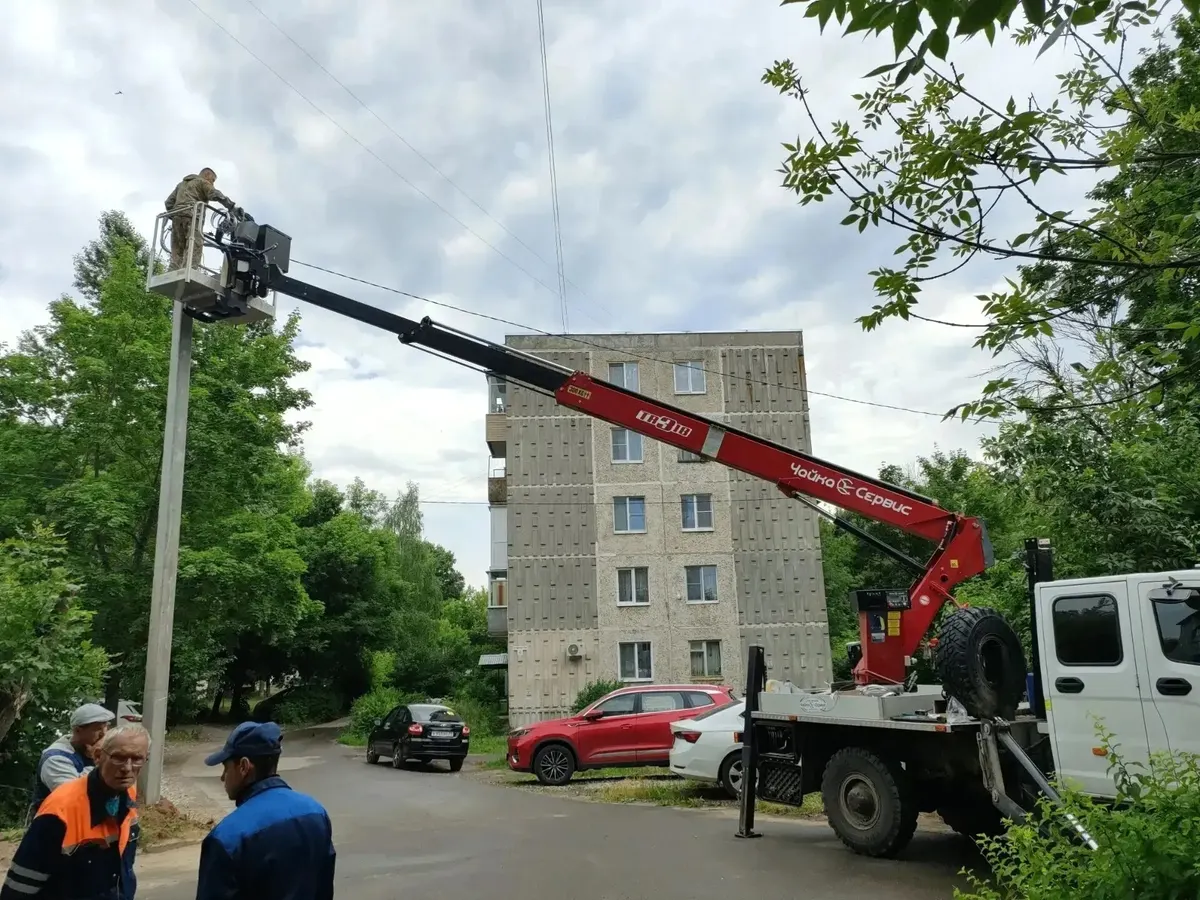 В Тейкове фонари зажглись у строящегося храма и еще в 9 дворах