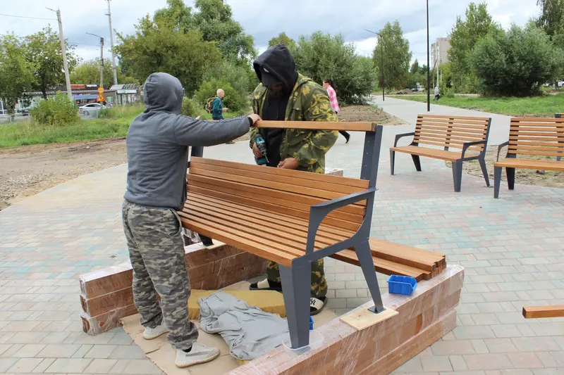 В Кинешме сквер на Гагарина готовят к открытию? — фото 2 из 6