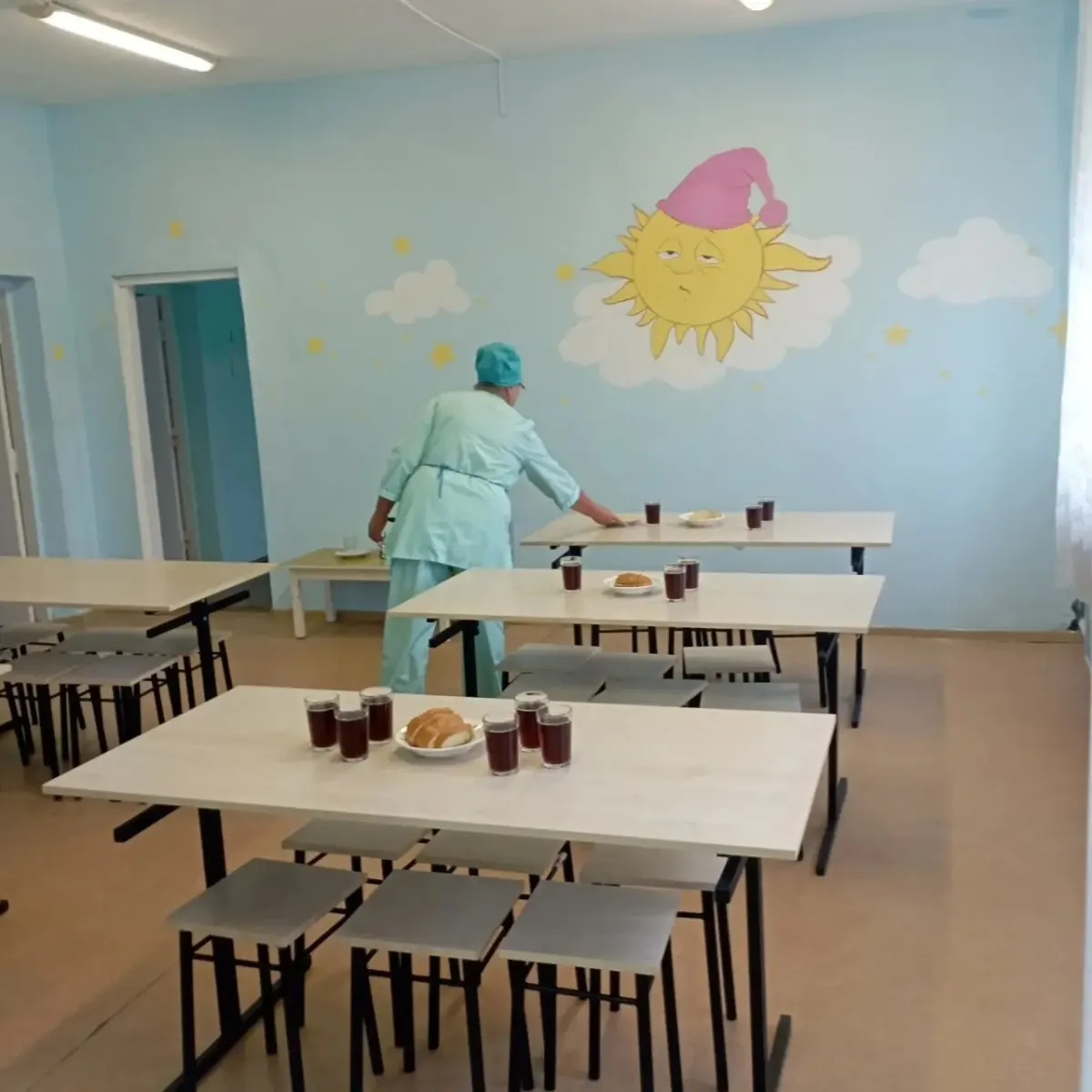 В Фурмановском районе школа после пожара наладила питание детей
